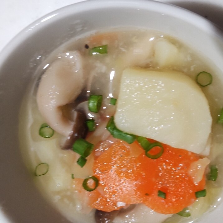 野菜だけの優しいスープ